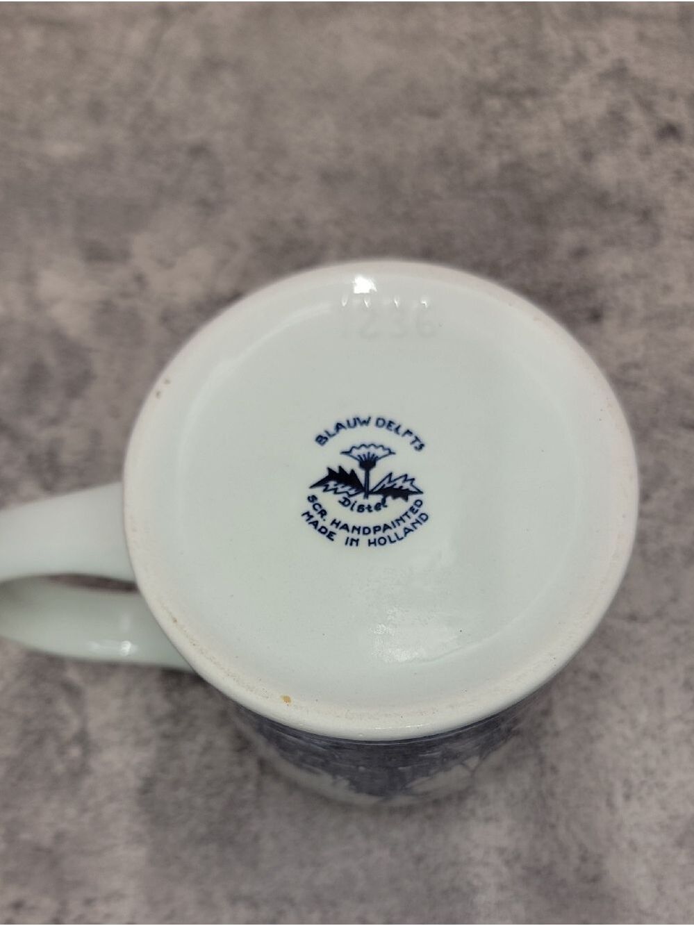 Vintage Blauw Delfts Beer Stein Mug Delft Blue - Picture 7 of 10